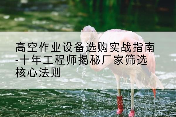 台安剪叉式升降机厂家-高空作业设备选购实战指南-十年工程师揭秘厂家筛选核心法则